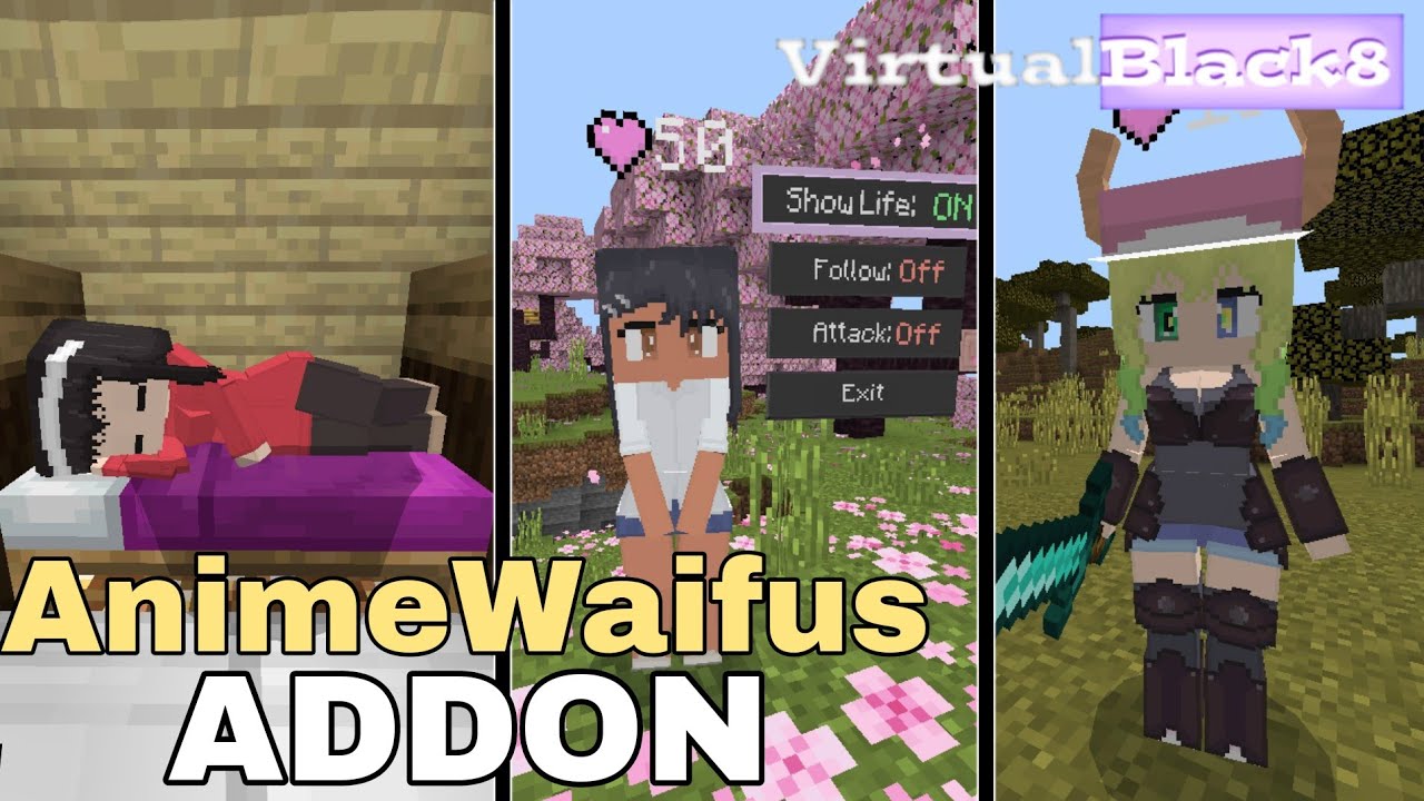 ¡Descubre el Encanto de las Waifus en Minecraft Bedrock con este Addon!
