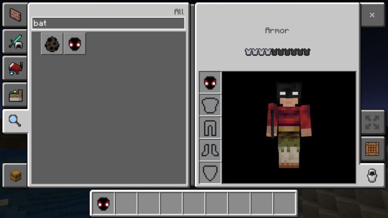Batman Mod [Mask Addon] - MCPE AddOns - Aadhu.com