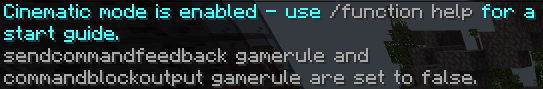 Bedrock cinematic add-on