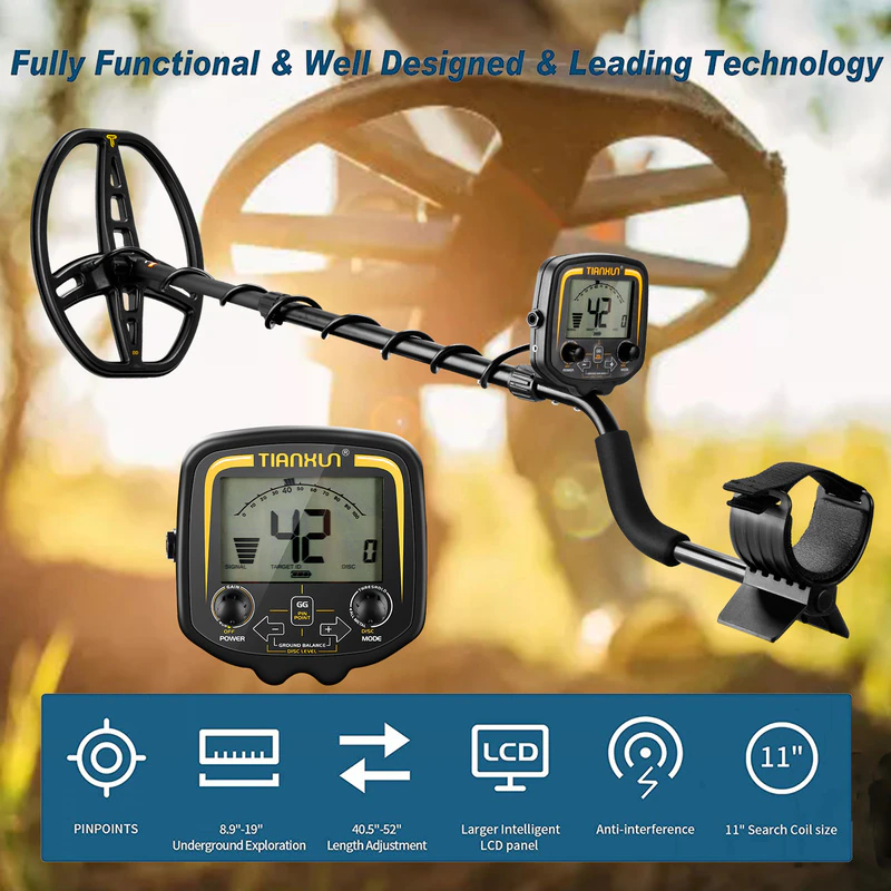 2023 tx-850 professional metal detector underground depth 2. 5m scanner search finder gold detector treasure hunter pinpointer