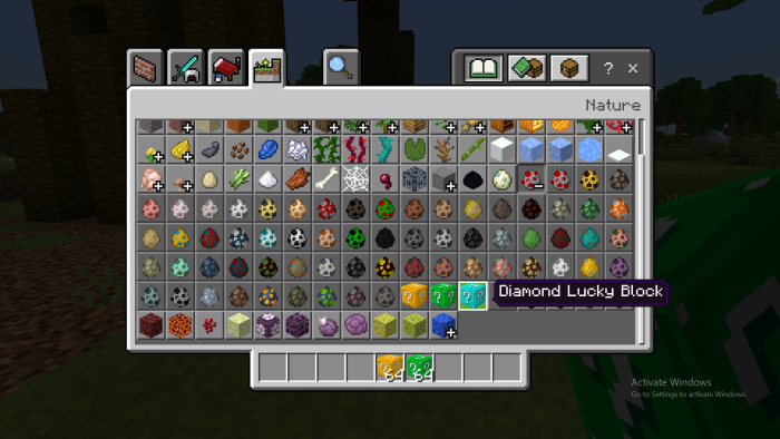 Bedrock lucky block ores