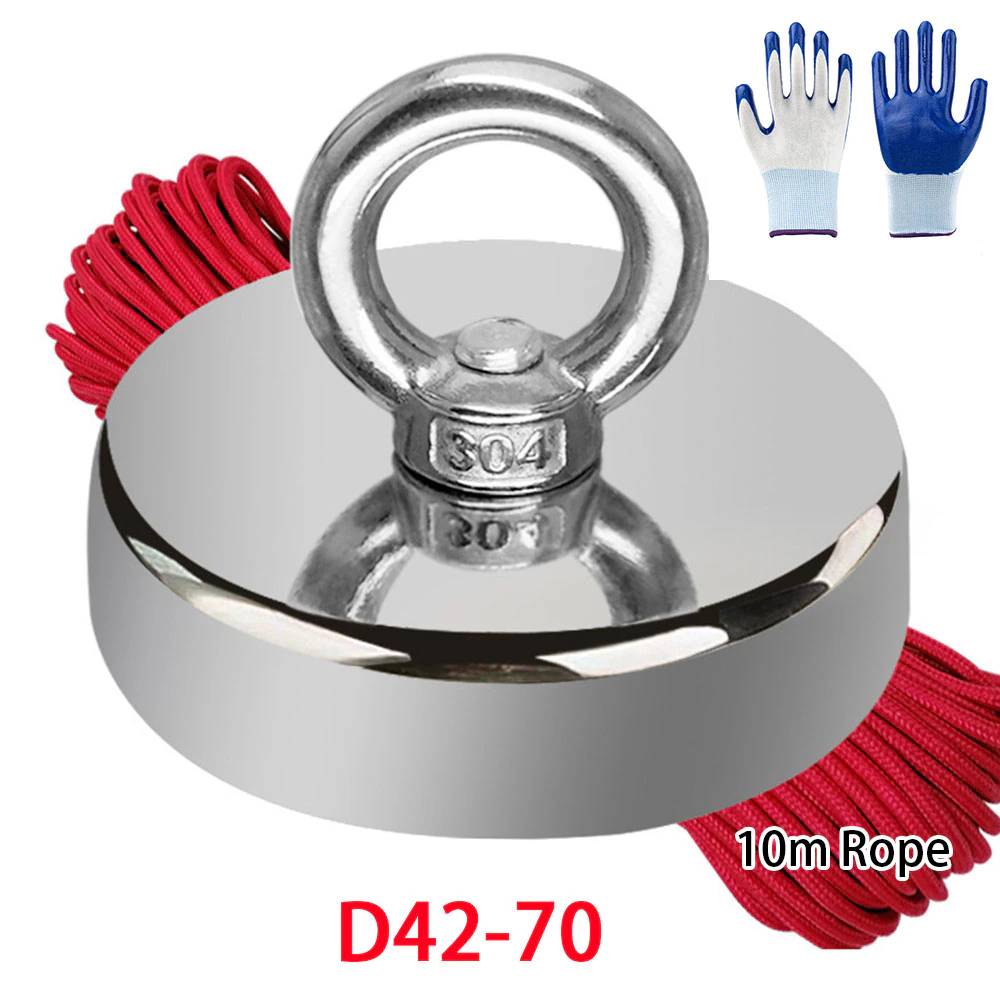 D42-d70 search magnet ultra big strong neodymium magnets fishing strong magnetic ring powerful salvage magnet rare earth magnets