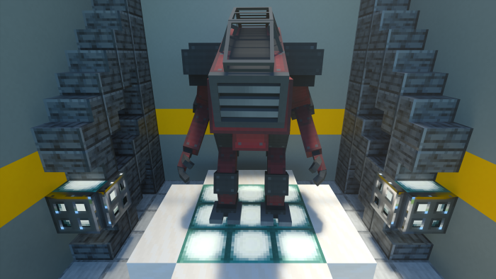 Bedrock custom craftable mech vehicles , equipment, and weapons (survival compatable)