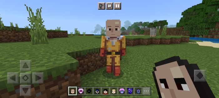 Bedrock one punch man add-on minecraft