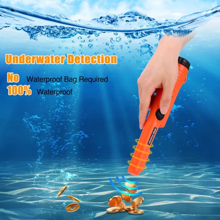 Professional metal detector waterproof underground depth search finder gold detectors handheld 360° detection garden detecting