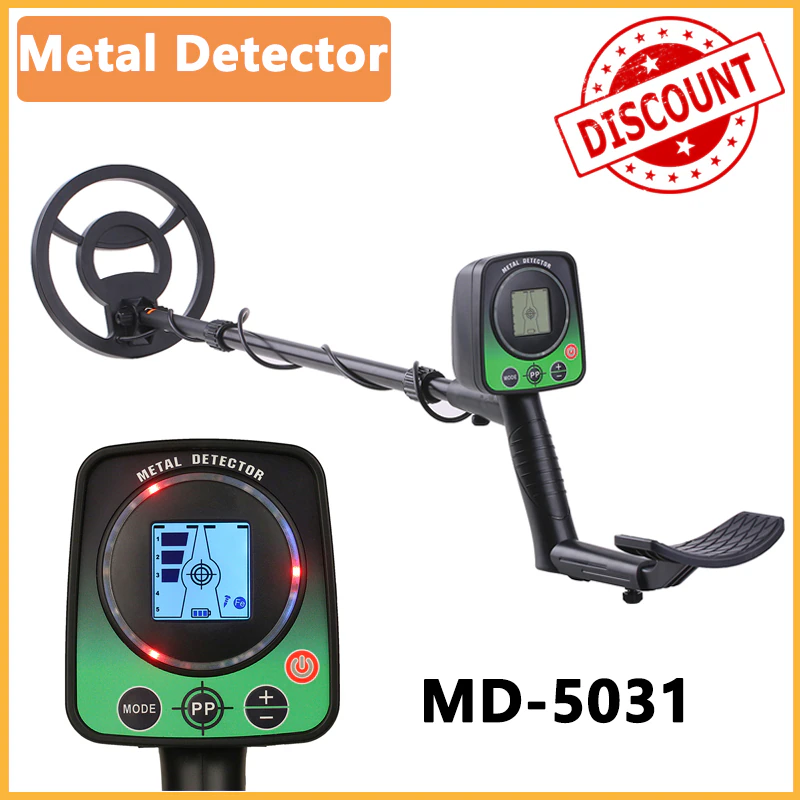 Underground metal detector md-5031 high sensitivity portable gold finder treasure hunter waterproof search coil lcd display