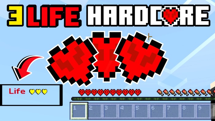 Bedrock 3 life hardcore