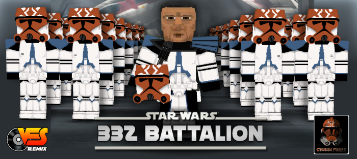 Bedrock star wars – clone wars 332 battalion armor set