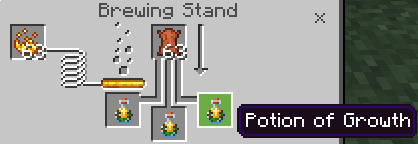 Bedrock size potions addon