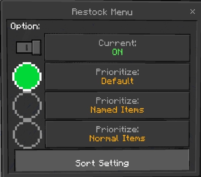 Bedrock irestocker