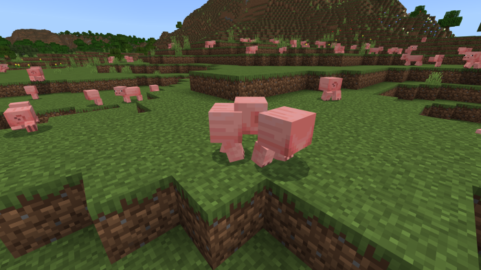 Bedrock pigs fall apart by jaycubtruth