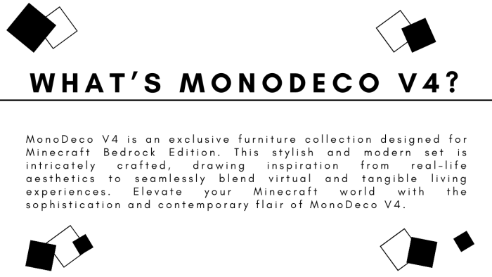 Bedrock monodeco v4 furniture – demo version