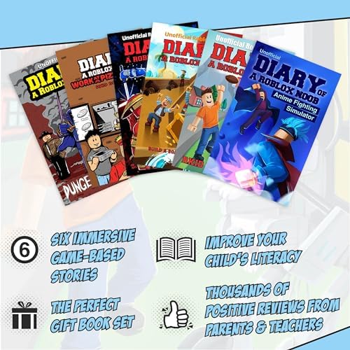 Robloxia Kid Diary Of A Roblox Noob (Part 2): 6 Books Set Video Game Adventure Stories - Independent &Amp; Unofficial Roblox Book Series For Boys &Amp; Girls 7 1706428784 570 robloxia kid diary of a roblox noob part 2 6