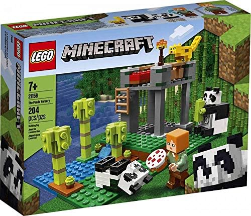 Lego minecraft the panda nursery 21158 construction toy for kids, great gift for fans of minecraft and pandas (204 pieces)