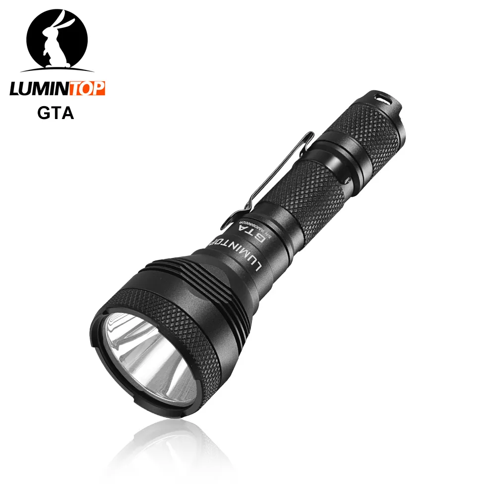 Lumintop gta 14500/aa flashlight 585 meters long distance searching edc flashlight 550 lumens with tail switch