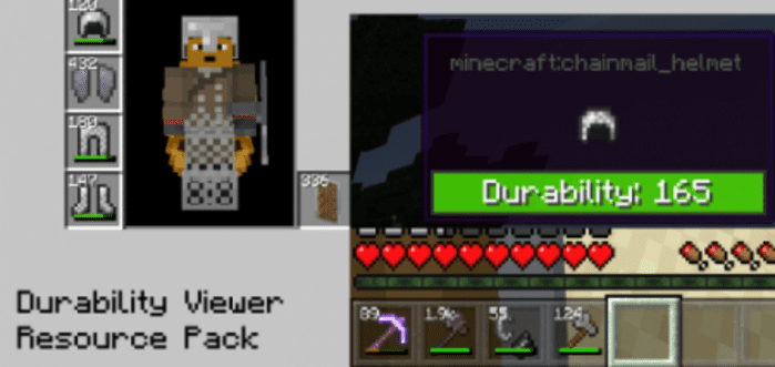 Durability viewer resource pack – mcpebedrock