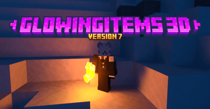 GlowingItems 3D Texture Pack (1.20, 1.19) – For BetterRTX