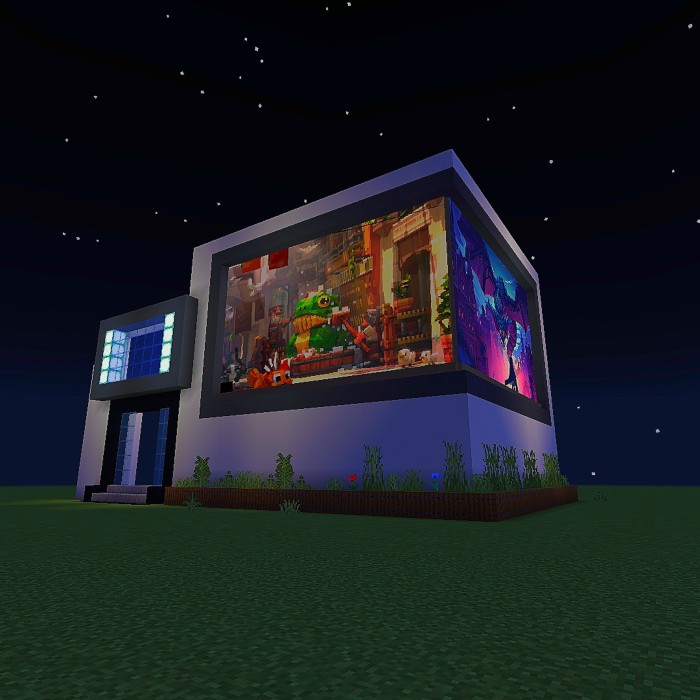 MCPE/Bedrock Minecraft PE Display Screen Addon 😺 Version 1.20.51 ...