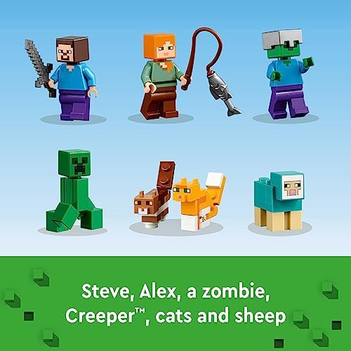 LEGO Minecraft The Crafting Box 4.0 21249 Building Toy Set, Custom ...