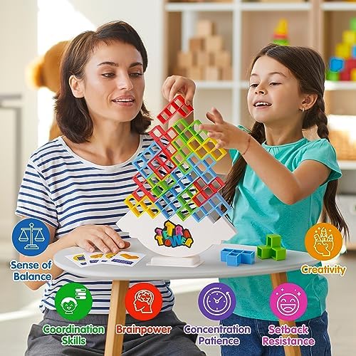 1710721536 769 wownova 48pcs tetra tower fun balance stacking building blocks board