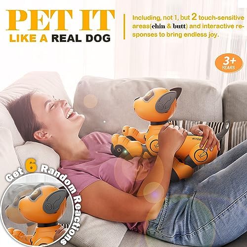 Vatos Robot Dog Toy For Kids, Voice &Amp; 2.4Ghz Remote Control Robot Pet With Interactive Touch Sensors, Over 20+ Responses, Program Mode, Robotic Puppy Toy For Kids Boys &Amp; Girls 2 1713476759 909 vatos robot dog toy for kids voice 24ghz remote