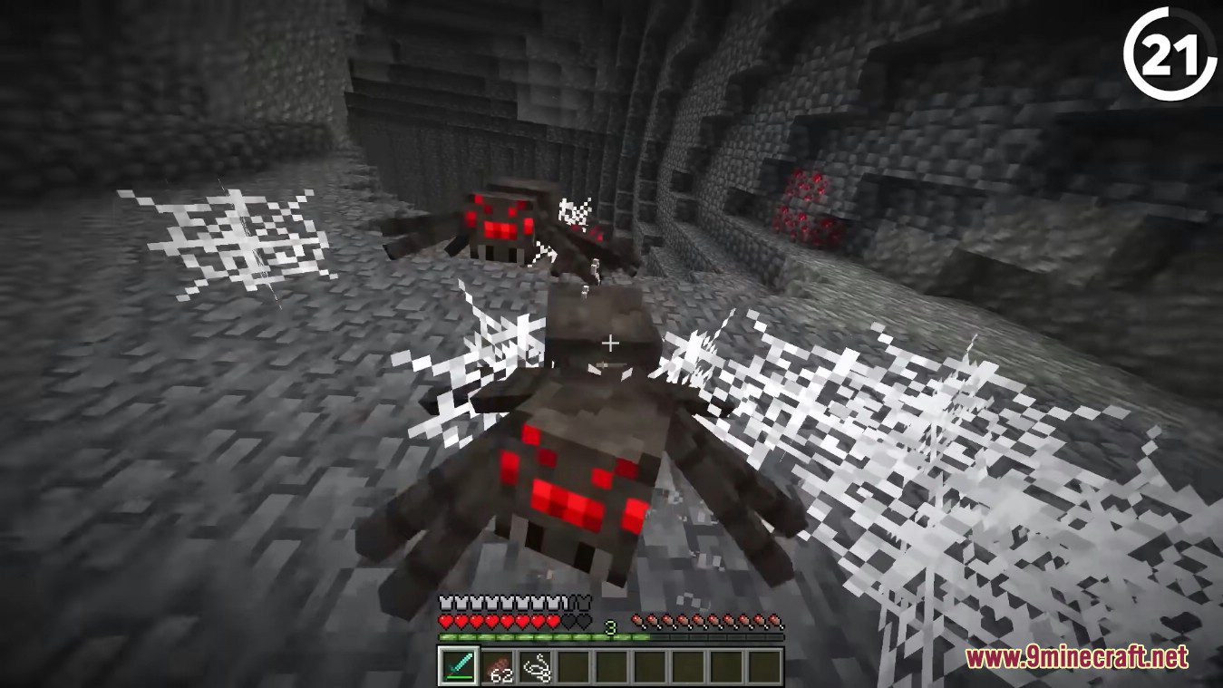 Spiders Produce Webs Mod (1.20.5, 1.20.1) – Slow Down Player 43 1714424871 410 spiders produce webs mod 1205 1201 – slow down player