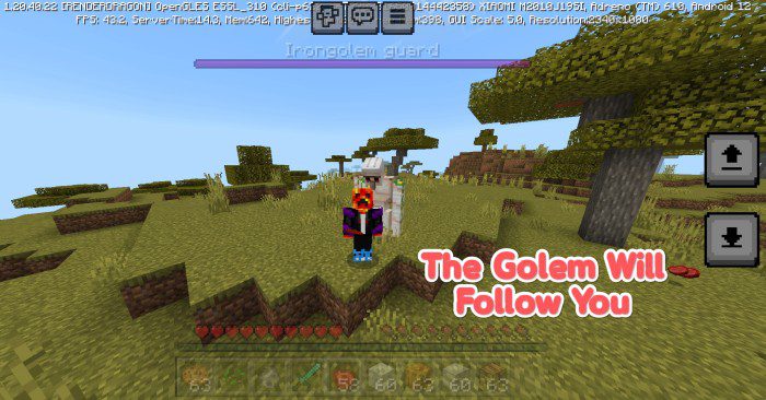 Tames Minecraft Mod Tame Minecraft Golems Addon (1.20) – MCPE/Bedrock Mod - Aadhu.com