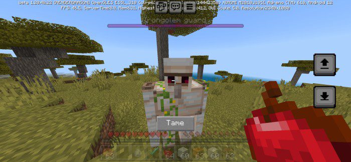 Tames Minecraft Mod Tame Minecraft Golems Addon (1.20) – MCPE/Bedrock Mod - Aadhu.com