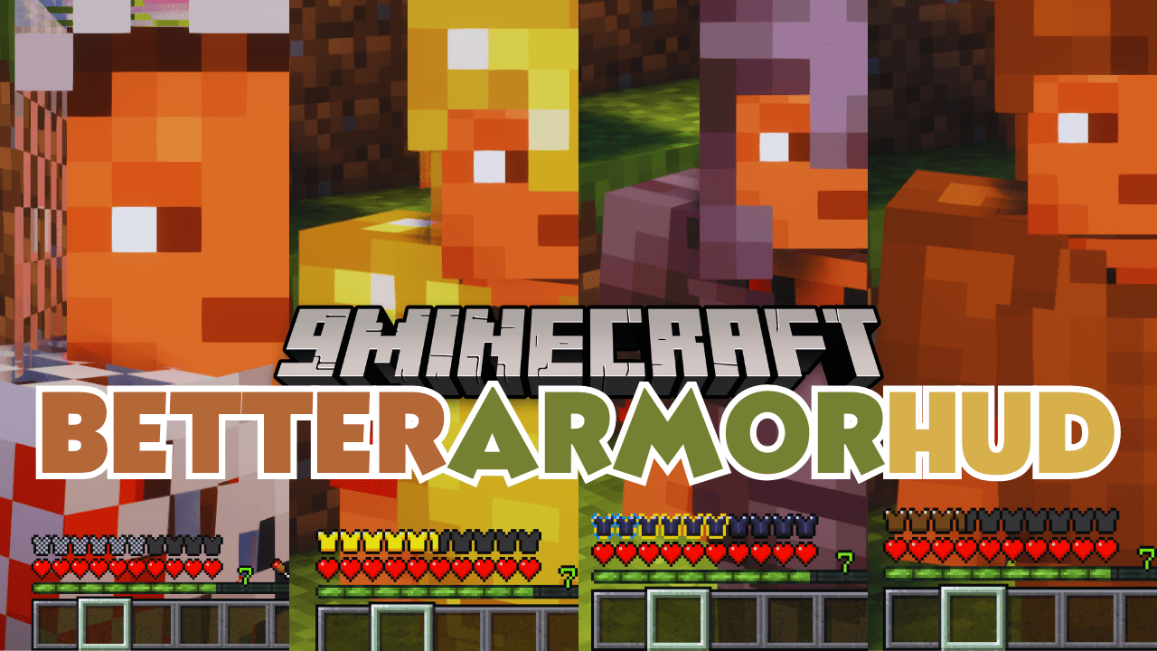Better Armor HUD Mod (1.20.4, 1.19.2) – Colorful Armor