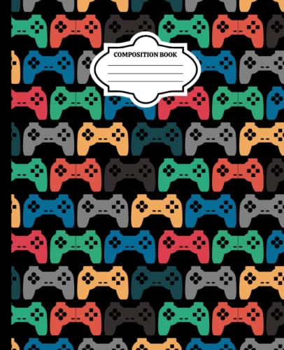 Composition notebook wide ruled lined paper journal for homework notes and
