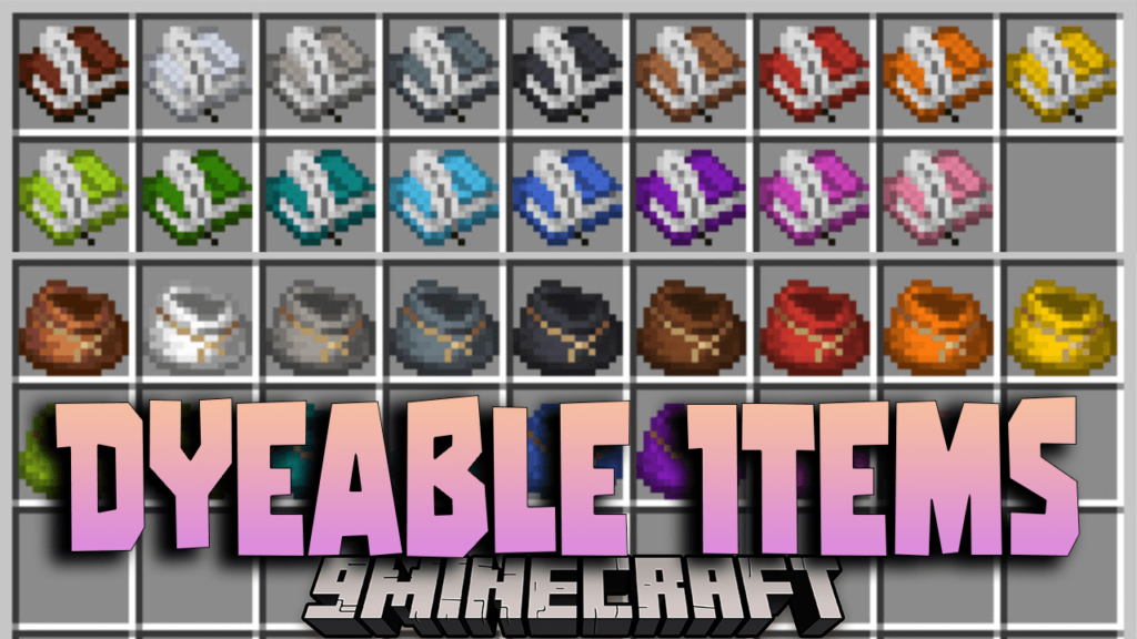 Dyeable Items Data Pack (1.20.5, 1.19.4) – Experience The Joy Of ...