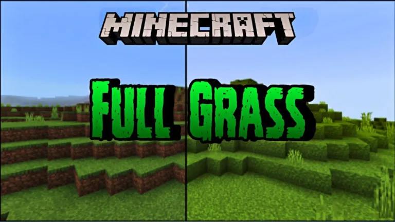 Full grass texture pack (1. 20, 1. 19) – mcpe/bedrock