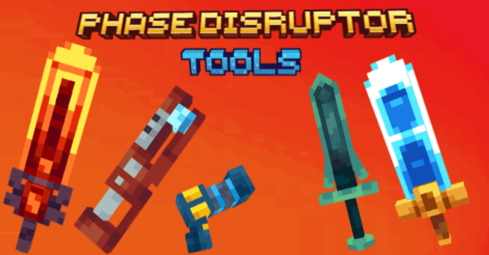 Phase Disruptor Tools Addon (1.20, 1.19) – MCPE/Bedrock Mod Phase Disruptor Tools Addon (1.20, 1.19) – MCPE/Bedrock Mod
