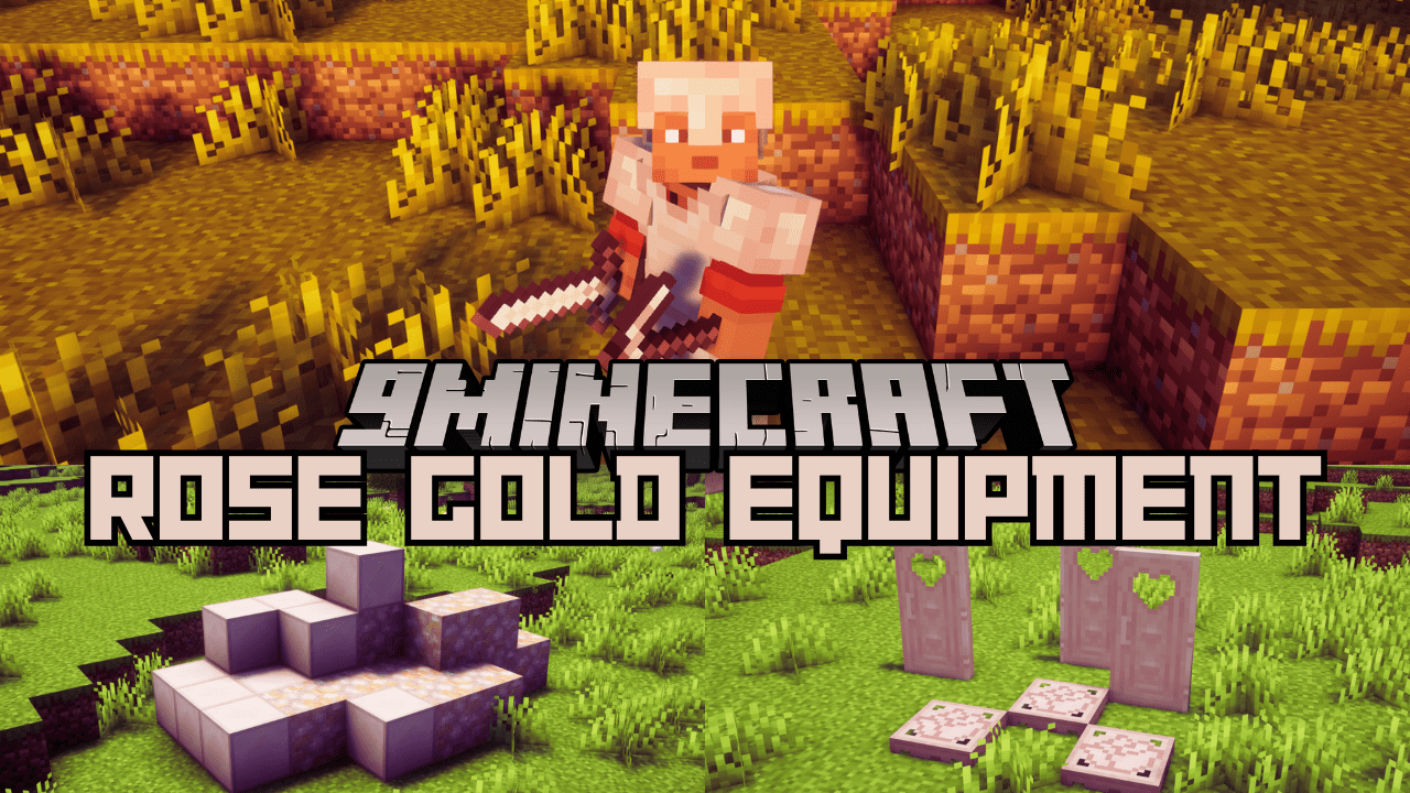Rose Gold Equipment Mod (1.20.4, 1.19.2) – Raw Rose Gold