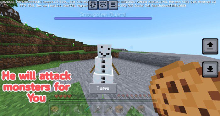 Tames Minecraft Mod Tame Minecraft Golems Addon (1.20) – MCPE/Bedrock Mod - Aadhu.com