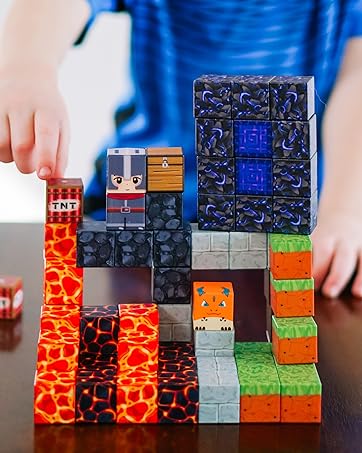 Magnetic Blocks - Build Mine Magnet World Magic Portal Set, Magnetic ...