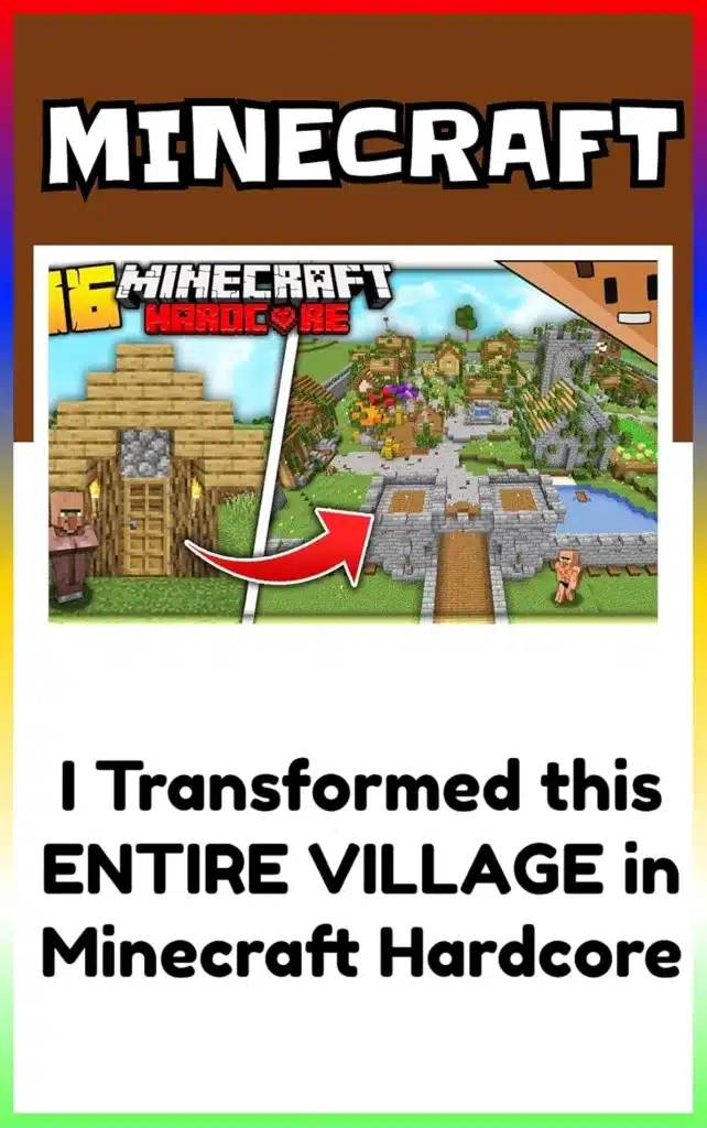 Minecraft Survived: I Transformed This ENTIRE VILLAGE In Minecraft ...