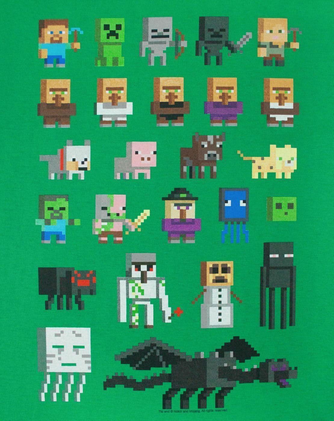 Minecraft T Shirt For Boys Sprites Short Sleeve Kids Top - Aadhu.com