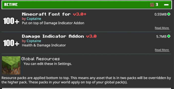 MCPE/Bedrock Damage Indicator Addon V3.7 [1.21 Update] - Aadhu.com
