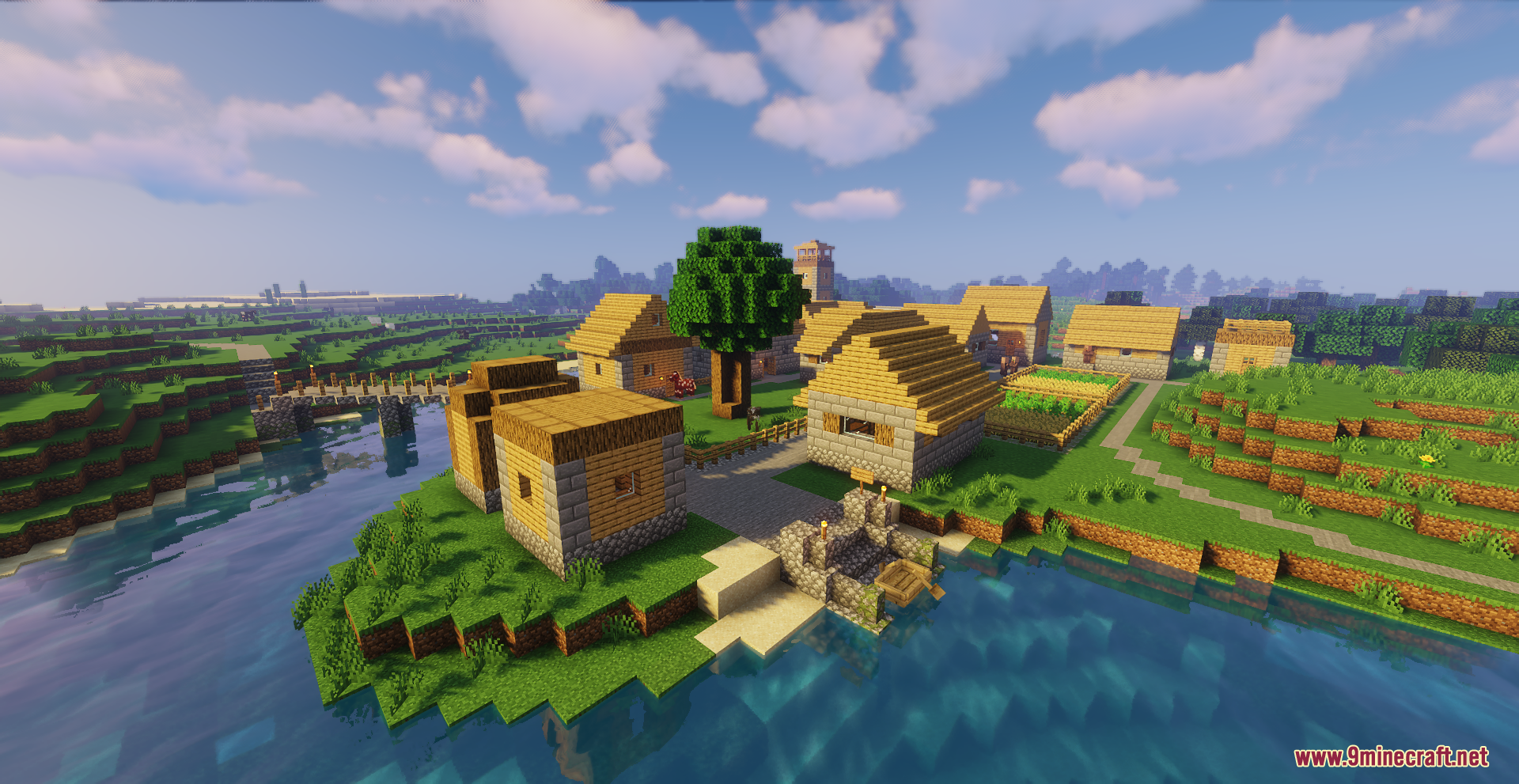 Castle On The Hill Map (1.21.1, 1.20.1) - Riverside Medieval City ...