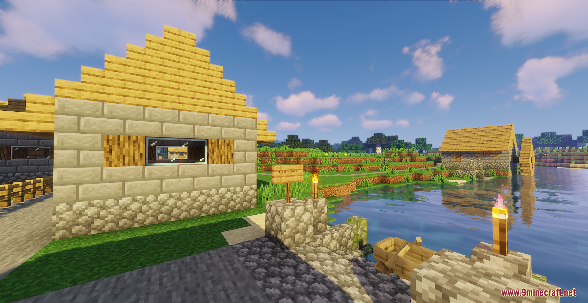 Castle On The Hill Map (1.21.1, 1.20.1) - Riverside Medieval City ...