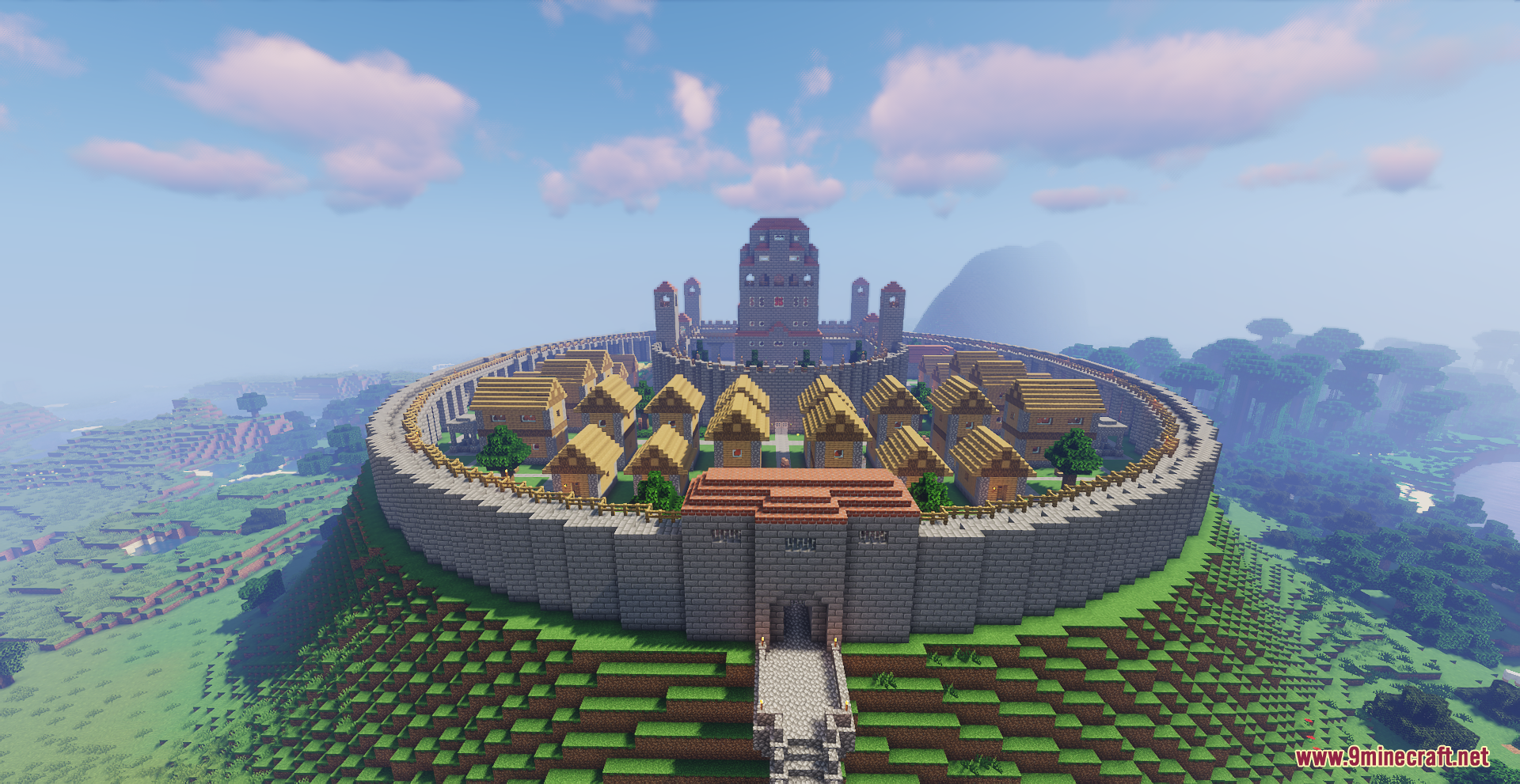 Castle On The Hill Map (1.21.1, 1.20.1) - Riverside Medieval City ...
