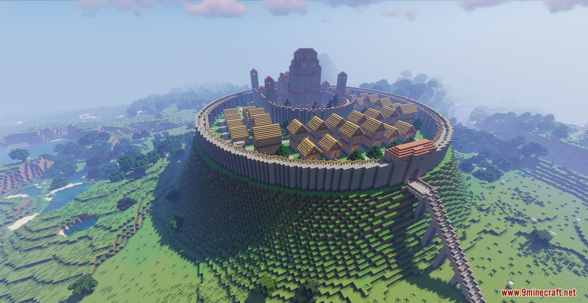 Castle On The Hill Map (1.21.1, 1.20.1) - Riverside Medieval City ...