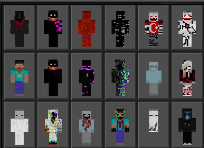 Creepypastas Skin Pack (1.20, 1.19) - Mcpe/Bedrock 111 1728701536 858 creepypastas skin pack 120 119 mcpebedrock