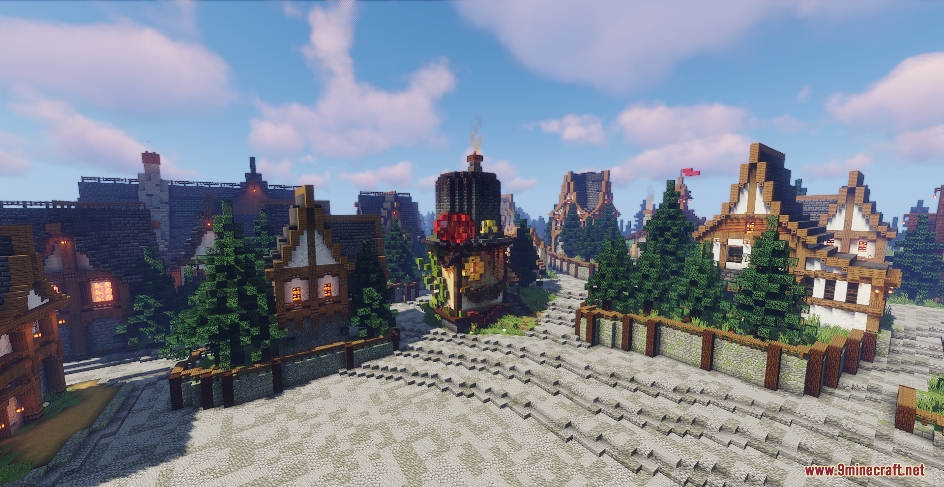 Castle In The Mountains Map (1.21.1, 1.20.1) - Majestic Medieval ...