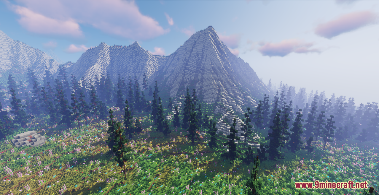 Mountain Valley Meadow Map (1.21.1, 1.20.1) - Ultra-Realistic Terrain ...