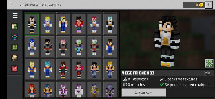 Dragonball Skin Pack (1.19) - Mcpe/Bedrock 45 1728905423 511 dragonball skin pack 119 mcpebedrock