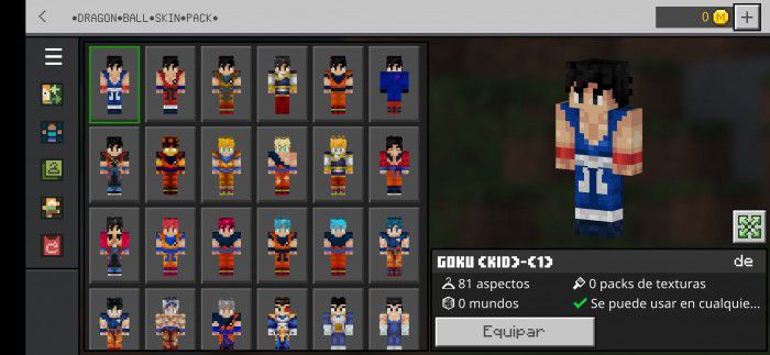 Dragonball Skin Pack (1.19) - Mcpe/Bedrock 43 1728905423 811 dragonball skin pack 119 mcpebedrock