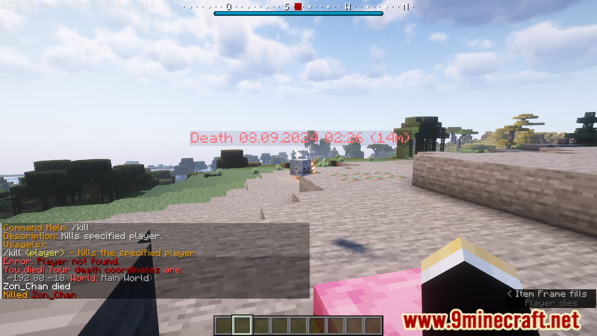Death Coordinates Plugin (1.20.6, 1.20.1) - Teleport You To Your Death ...