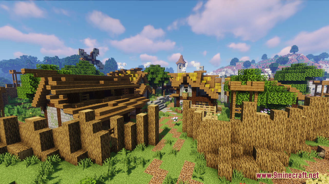 Epic Medieval Town Map (1.21.1, 1.20.1) - Ideal Survival Village ...
